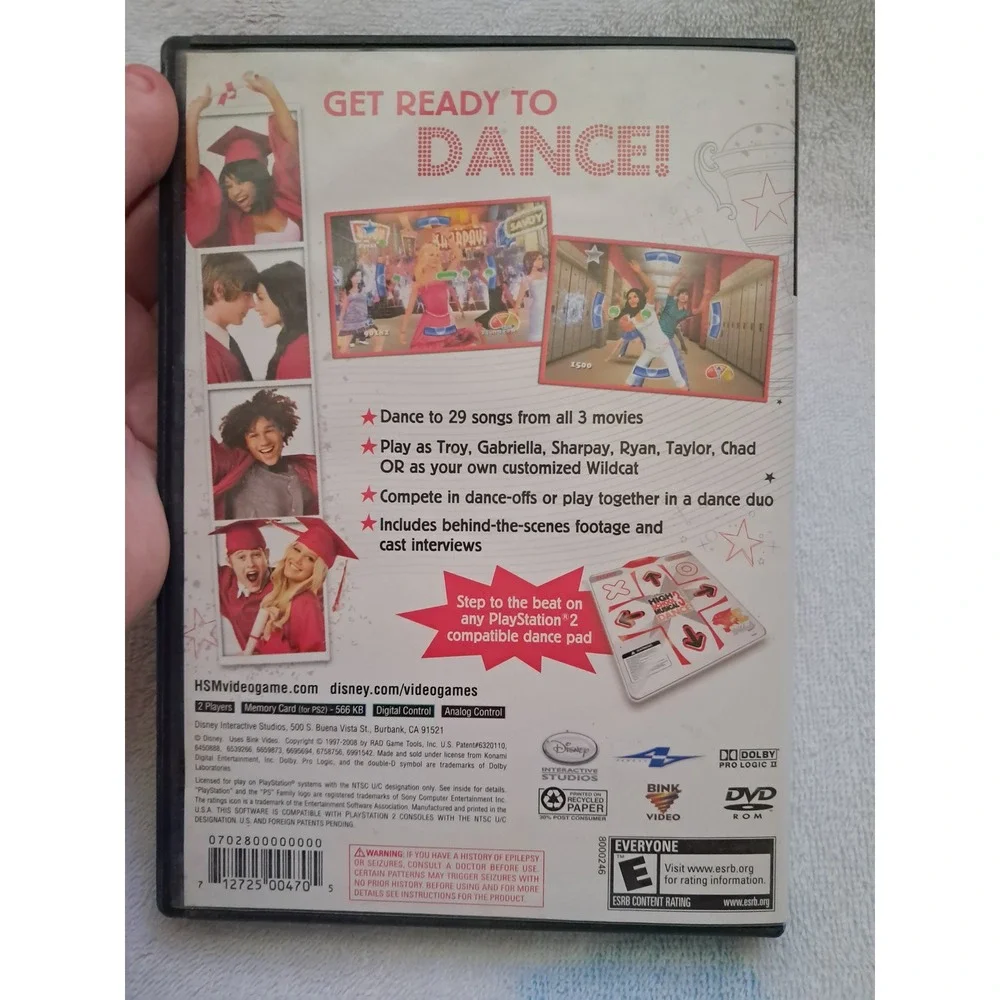 Disney High School Musical 3 Senior Year Dance Sony‎ PlayStation 2 PS2 Game CIB
